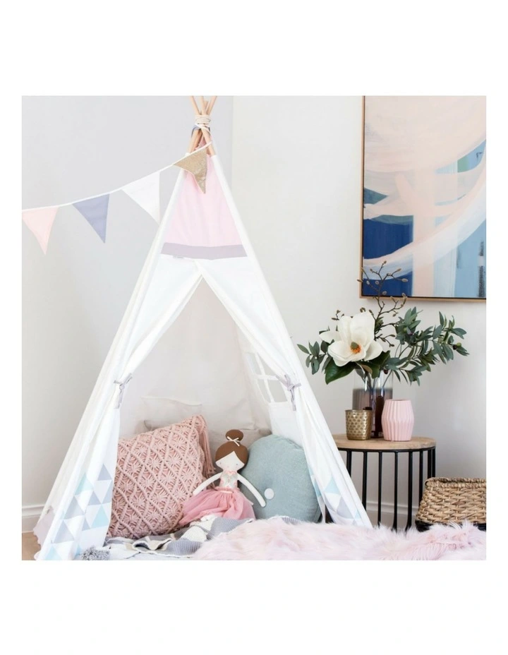 Buy π₯ Cattywampus Kids Teepee Play Tent Blush Sky β€οΈ 4 Buy π₯ Cattywampus Kids Teepee Play Tent Blush Sky β€οΈ - Image 2