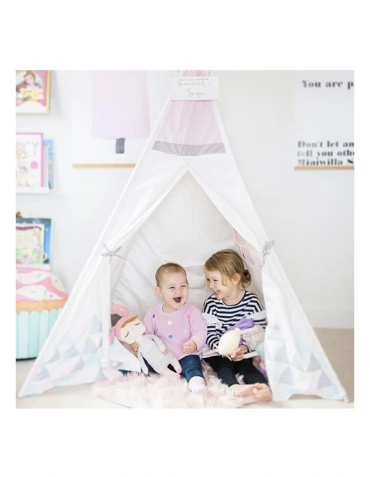 Buy π₯ Cattywampus Kids Teepee Play Tent Blush Sky β€οΈ 6 Buy π₯ Cattywampus Kids Teepee Play Tent Blush Sky β€οΈ - Image 4