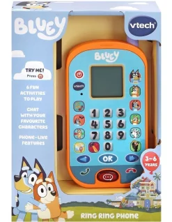 New 💯 VTech Bluey Ring Ring Phone In Blue ⭐