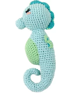 Best Pirce 🎉 Weegoamigo Seahorse Crochet Rattle 🔥