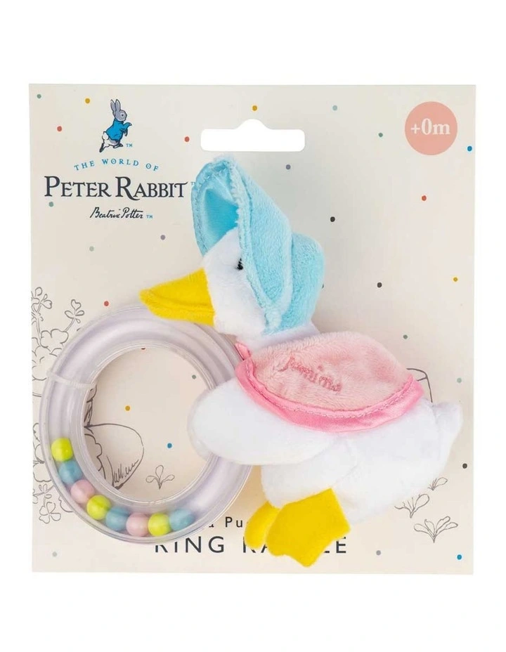 Best Pirce π Beatrix Potter Jemima Puddle-Duck Ring Rattle π₯ 3 Best Pirce π Beatrix Potter Jemima Puddle-Duck Ring Rattle π₯