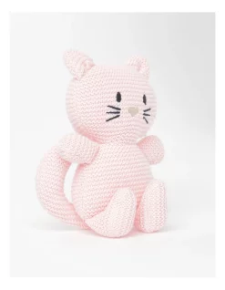 Flash Sale 🎁 Jack & Milly Cat Knitted Toy In Light Pink ⭐ -Playgro - shop unnamed file 213