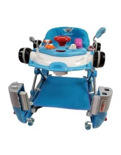 Flash Sale ✔️ Aussie Baby Racing Car 4-in-1 Baby Walker & Rocker Blue 🔥 -Playgro - shop unnamed file 406