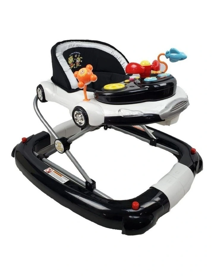 Budget π Aussie Baby Car Theme Baby Walker Rocker Black 𧨠4 Budget π Aussie Baby Car Theme Baby Walker Rocker Black 𧨠- Image 2