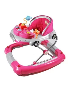 Outlet ✨ Aussie Baby Car Theme Fuchsia Pink Baby Walker Rocker Play Activity Centre ❤️