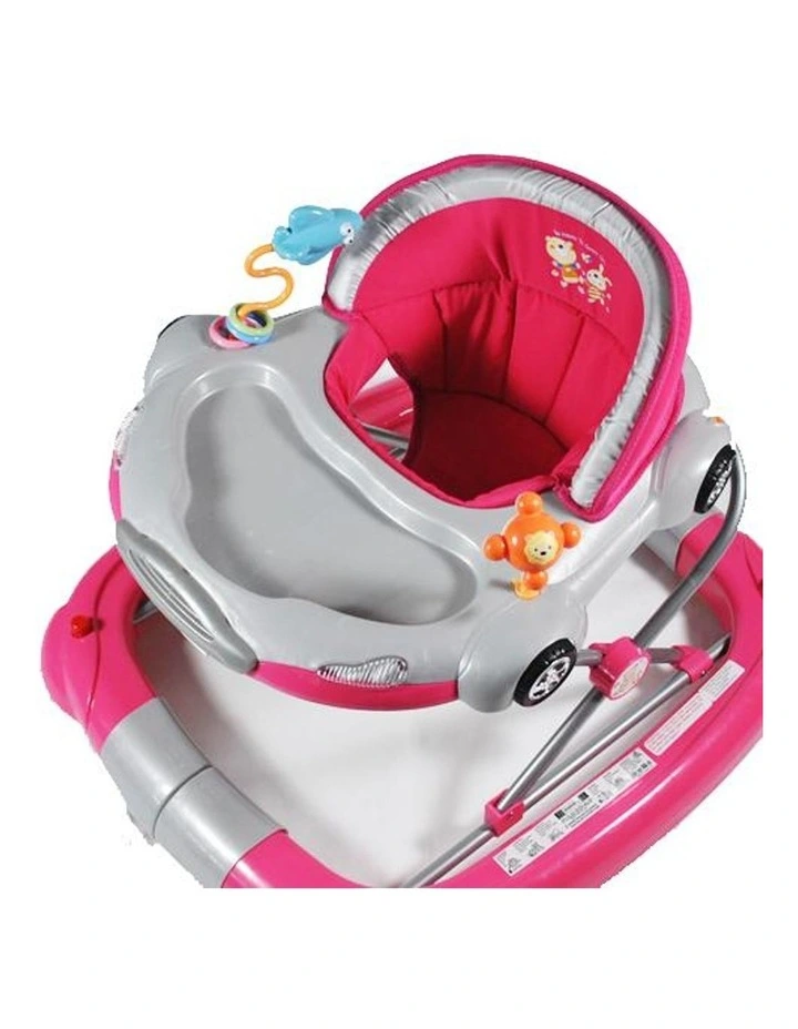 Outlet ✨ Aussie Baby Car Theme Fuchsia Pink Baby Walker Rocker Play Activity Centre ❤️ 5 Outlet ✨ Aussie Baby Car Theme Fuchsia Pink Baby Walker Rocker Play Activity Centre ❤️ - Image 3