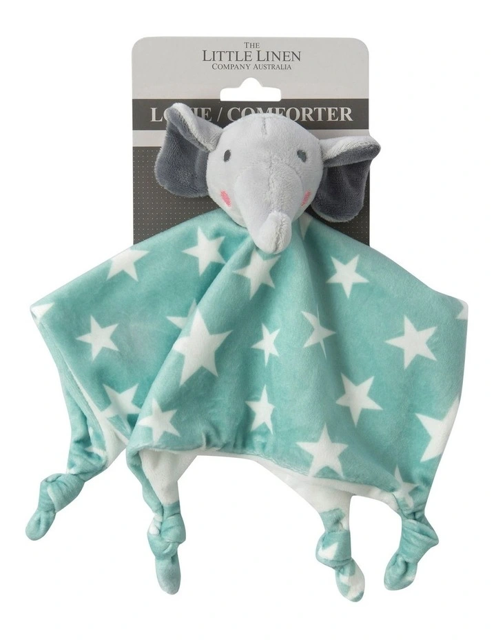 Buy ✔️ The Little Linen Company Elephant Star Lovie/Comforter In Green ⌛ 4 Buy ✔️ The Little Linen Company Elephant Star Lovie/Comforter In Green ⌛ - Image 2