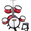 Deals 👏 Keezi Kids 7 Drum Set Junior Drums Kit Musical Play Toys Childrens Mini Big Band ✔️