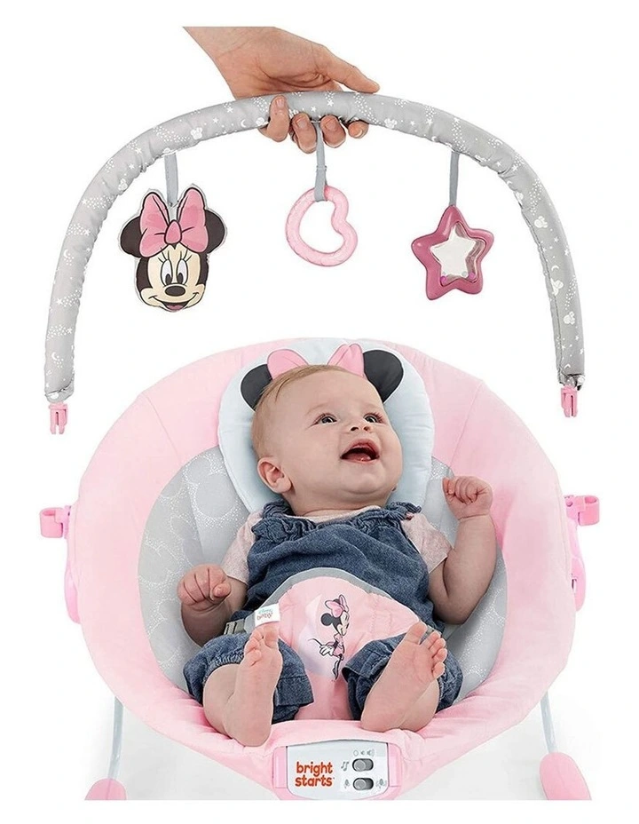 Outlet π₯ Bright Starts Minnie Mouse Rosy Skies Cradling Bouncer Baby/Infant/Girls 0m β€οΈ 6 Outlet π₯ Bright Starts Minnie Mouse Rosy Skies Cradling Bouncer Baby/Infant/Girls 0m β€οΈ - Image 4