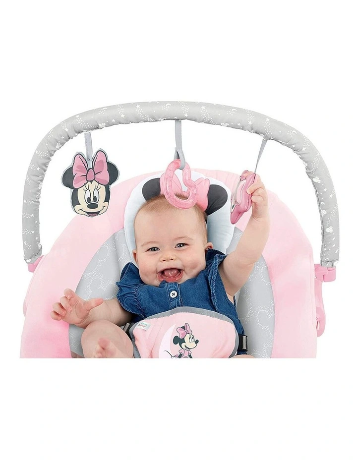 Outlet π₯ Bright Starts Minnie Mouse Rosy Skies Cradling Bouncer Baby/Infant/Girls 0m β€οΈ 7 Outlet π₯ Bright Starts Minnie Mouse Rosy Skies Cradling Bouncer Baby/Infant/Girls 0m β€οΈ - Image 5