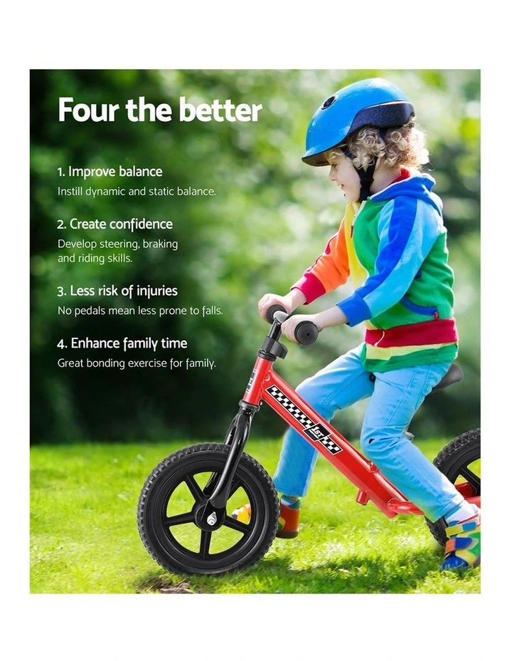 Hot Sale β Rigo Kids Balance Bike Ride On Toys Push Bicycle Wheels Toddler Baby 12" Bikes Red π 6 Hot Sale β Rigo Kids Balance Bike Ride On Toys Push Bicycle Wheels Toddler Baby 12" Bikes Red π - Image 4