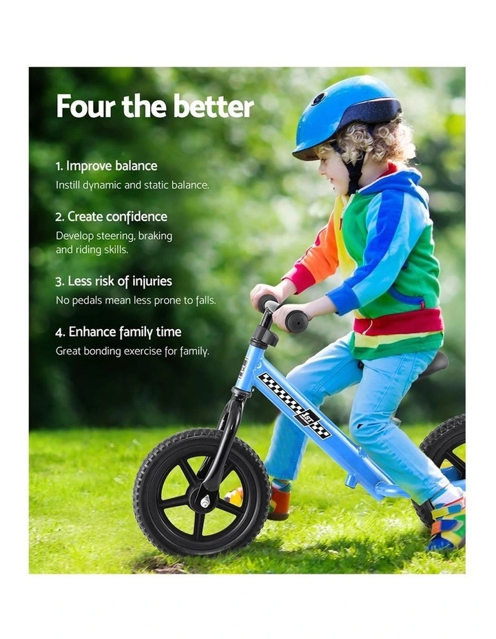 Hot Sale 𧨠Rigo Kids Balance Bike Ride On Toys Push Bicycle Wheels Toddler Baby 12" Bikes Blue π― 6 Hot Sale 𧨠Rigo Kids Balance Bike Ride On Toys Push Bicycle Wheels Toddler Baby 12" Bikes Blue π― - Image 4