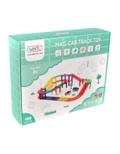 Coupon ⌛ Jenjo Magnetic Car Track Set 108 Piece In Multi 🛒 -Playgro - shop unnamed file 623
