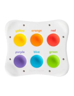 Discount 🔥 FAT BRAIN TOY CO. Dimpl Duo 1-4y Kids/Baby Shape/Colour Pop Silicone Sensory Toy ⌛