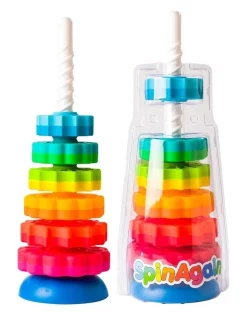 Best Sale ⌛ FAT BRAIN TOY CO. Fat Brain Stacking Toy Co SpinAgain 1-4y Baby/Kids/BPA Free Plastic Screw Disc ⌛ -Playgro - shop unnamed file 707