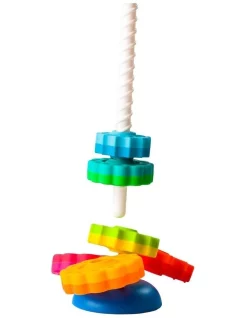 Best Sale ⌛ FAT BRAIN TOY CO. Fat Brain Stacking Toy Co SpinAgain 1-4y Baby/Kids/BPA Free Plastic Screw Disc ⌛ -Playgro - shop unnamed file 708