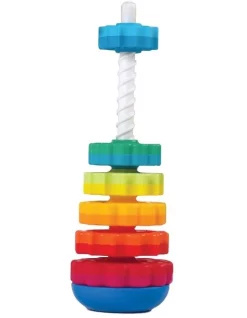 Best Sale ⌛ FAT BRAIN TOY CO. Fat Brain Stacking Toy Co SpinAgain 1-4y Baby/Kids/BPA Free Plastic Screw Disc ⌛ -Playgro - shop unnamed file 710