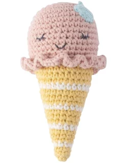 Budget ❤️ Weegoamigo Crochet Rattle Isla Ice Cream ✨