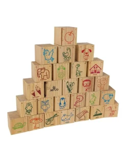 Coupon 😀 Jenjo ABC Blocks 9cm 🎉