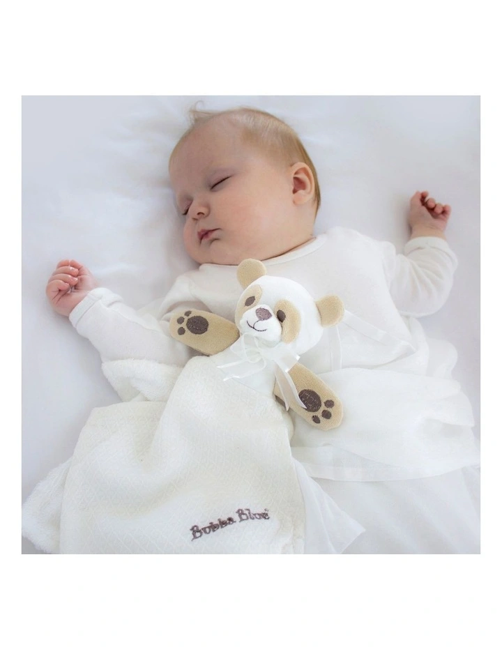 Outlet π Bubba Blue Bamboo Bear Security Blanket White π 6 Outlet π Bubba Blue Bamboo Bear Security Blanket White π - Image 4