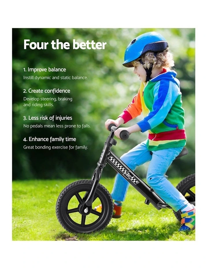 Wholesale π Rigo Kids Balance Bike Ride On Toys Push Bicycle Wheels Toddler Baby 12" Bikes Black 𧨠6 Wholesale π Rigo Kids Balance Bike Ride On Toys Push Bicycle Wheels Toddler Baby 12" Bikes Black 𧨠- Image 4