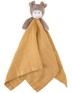 Hot Sale ❤️ Little Bamboo Lovie Comforter George The Giraffe In Linear Sands Marigold 🎉