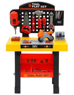 Best Sale 😀 Keezi Kids Pretend Play Set Workbench Tools 54pcs Builder Work Childrens Toys 🧨 -Playgro - shop unnamed file 821