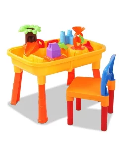Promo 😍 Keezi Kids Table And Chair Sandpit Set ✨