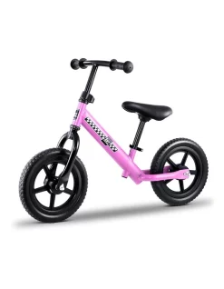 Outlet ⌛ Rigo Kids Balance Bike Ride On Toys Push Bicycle Wheels Toddler Baby 12" Bikes Pink 😍