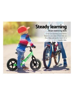 Coupon 🔔 Rigo Kids Balance Bike Ride On Toys Push Bicycle Wheels Toddler Baby 12" Bikes Green 🧨 -Playgro - shop unnamed file 845