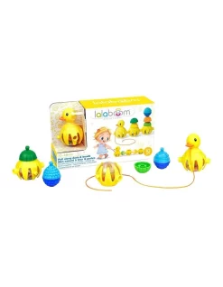 Budget 🎉 Lalaboom Pull Along Duck 10 Pieces ⭐