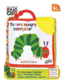 Promo 👏 Very Hungry Caterpillar Let's Count' Clip-On Soft Teether Book ✨
