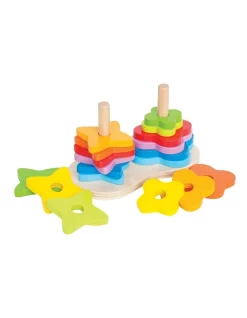 Deals 🎉 Hape Double Rainbow Stacker ⌛